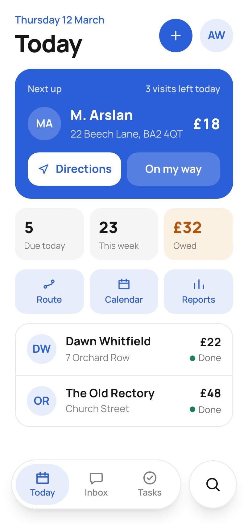 Packed Day on mobile
