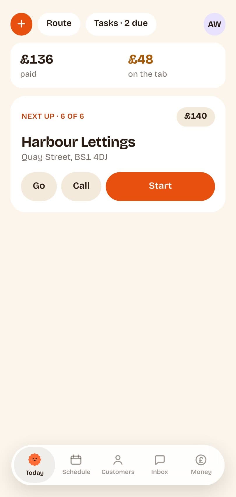 Packed Day on mobile
