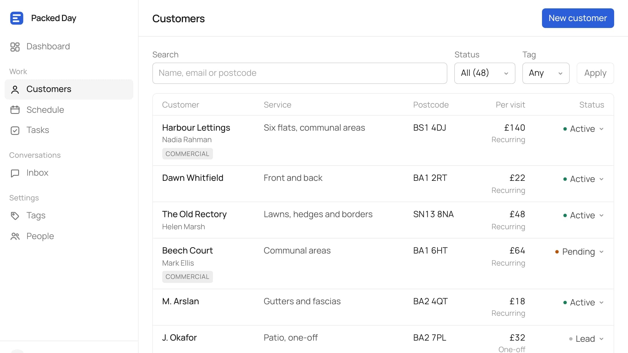 Packed Day website
